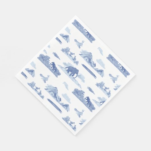 Serviette En Papier Toile animale disparue (Coin)