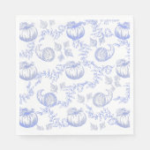Serviette En Papier Toile bleue (Devant)