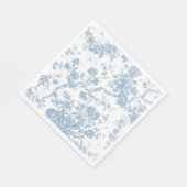 Serviette En Papier Toile bleue de Jouy papier Napkin (Coin)