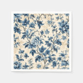Serviette En Papier Toile Bleue Pays Français (Devant)