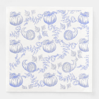 Serviette En Papier Toile bleue pompine