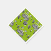 Serviette En Papier Toile & Calligraphie Mariage modifiable (Coin)