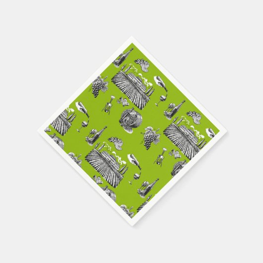 Serviette En Papier Toile & Calligraphie Mariage modifiable (Coin)