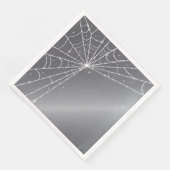 Serviette En Papier Toile d'araignée diamant scintillant gris argent e (Coin)