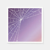 Serviette En Papier Toile d'araignée en diamant scintillant dégradé vi (Devant)