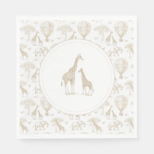 Serviette En Papier Toile de Baby shower classique Little Wild