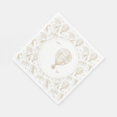 Serviette En Papier Toile de Baby shower classique Little Wild (Coin)