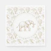 Serviette En Papier Toile de Baby shower classique Little Wild (Devant)