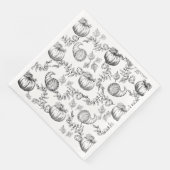 Serviette En Papier Toile de Black Pumkin Paper Dining Napkin (Coin)