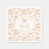 Serviette En Papier Toile de Jouy Cutie Pie sans sexe merci (Devant)