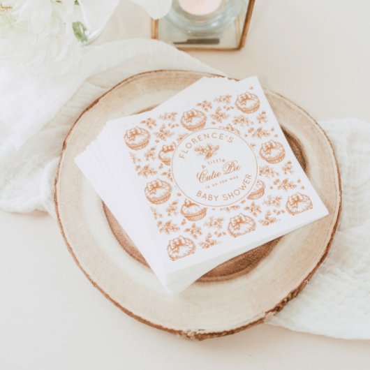 Serviette En Papier Toile de Jouy Cutie Pie sans sexe merci