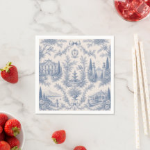 Toile de Jouy Lieu Histoire Mariage Serviettes en