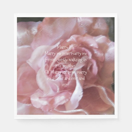 Serviette En Papier toile de mariage (Devant)