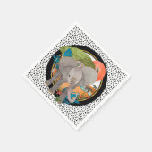 Serviette En Papier TOILETTES SAFARI éléphant serviettes (Coin)
