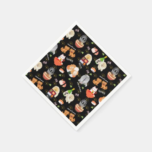 Serviette En Papier TOKYO CHOWTIME Chow (Coin)