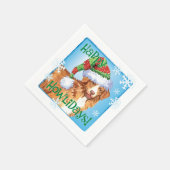 Serviette En Papier Toller de Noël (Coin)