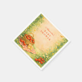 Serviette En Papier Tomate de jardin rustique (Coin)