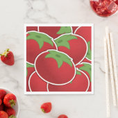 Serviette En Papier Tomate funky (En situation)