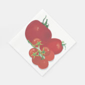 Serviette En Papier Tomates rouges mûres (Coin)