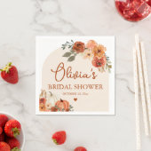 Serviette En Papier Tombe en amour Boho Terracotta Citrouille Fête des (En situation)