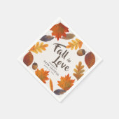 Serviette En Papier Tombe en amour Feuilles d'automne papier Baby show (Coin)