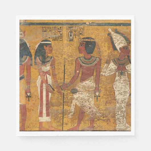 Serviette En Papier Tombeau de Toutankhamon, Mur du Nord (Devant)