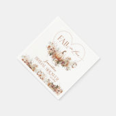 Serviette En Papier Tomber amoureux Citrouille Fête des mariées Fleur  (Coin)