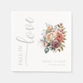 Serviette En Papier Tomber amoureux de ces Mariages personnalisables (Devant)