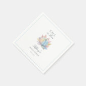 Serviette En Papier Tomber amoureux de la douche de mariage citrouille (Coin)