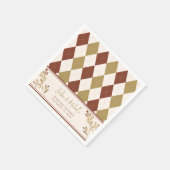 Serviette En Papier Tomber amoureux de la feuillure d'automne Mariage  (Coin)