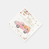 Serviette En Papier Tomber dans l'amour Baby shower d'automne (Coin)