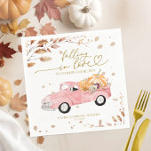 Serviette En Papier Tomber dans l'amour Baby shower d'automne