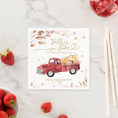 Serviette En Papier Tomber dans l'amour Baby shower d'automne (En situation)