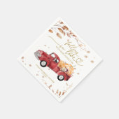 Serviette En Papier Tomber dans l'amour Baby shower d'automne (Coin)