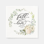 Serviette En Papier Tomber dans l'amour Fête des mariées Citrouille de (Devant)