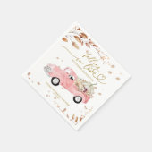 Serviette En Papier Tomber dans l'amour fille Baby shower d'automne (Coin)