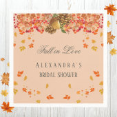 Serviette En Papier Tomber dans l'amour Rustique Fête des mariées d'au