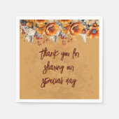 SERVIETTE EN PAPIER TOMBER FLORAL (Devant)