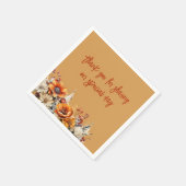SERVIETTE EN PAPIER TOMBER FLORAL (Coin)