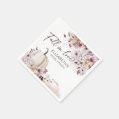 Serviette En Papier Tombez amoureux de la fête prénuptiale automnale a (Coin)