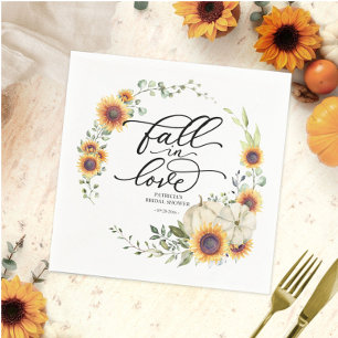Serviette En Papier Tombez Amoureux de la verdure Tournesols Enterreme