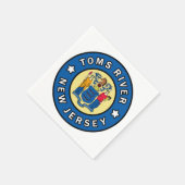 Serviette En Papier Toms River New Jersey (Coin)