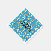 Serviette En Papier tongs arc-en-ciel d'été heureux (Coin)