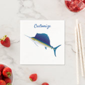 Serviette En Papier Tonneau de mer (En situation)
