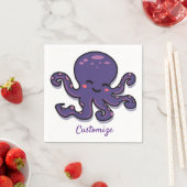 Serviette En Papier Tonnerre-Cove mignonne pourpre (En situation)