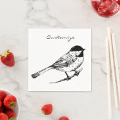 Serviette En Papier Tonnerre de chickadee à calotte noire (En situation)