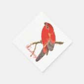 Serviette En Papier Tonnerre de perroquet rouge tropical (Coin)