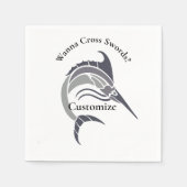 Serviette En Papier Tonnerre de poisson-épée (Devant)