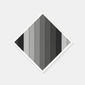 Serviette En Papier Tons de Gris Motif Élégant  (Coin)