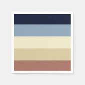 Serviette En Papier Tons et bleus de la Terre (Devant)